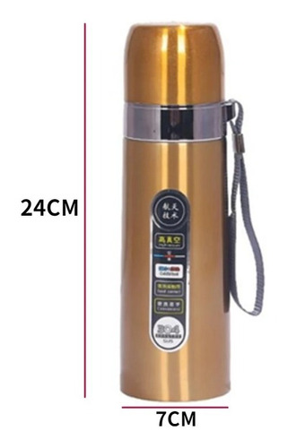 Termo Cafe Termo Mate Agua Caliente Infusor Té 750ml