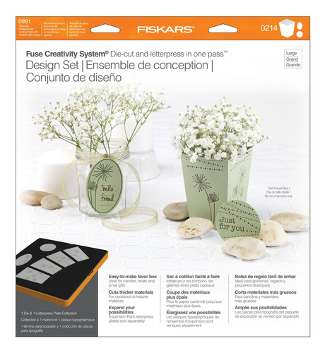 Troquel Fuse Creativity Fiskars, Party Carton/cajita Fiesta