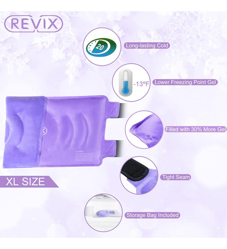 Bolsa De Gel Terapia De Frio Para Rodilla Talla Xl Revix