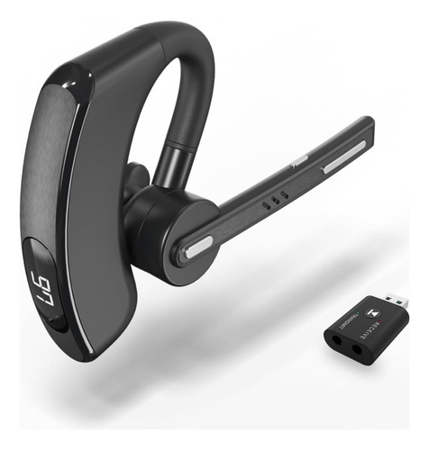 Vanpeuso - Auriculares Bluetooth De Un Solo Oido V5.2 Con Tr