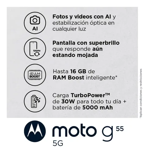 Motorola G55 5g 256 Gb Negro Negro