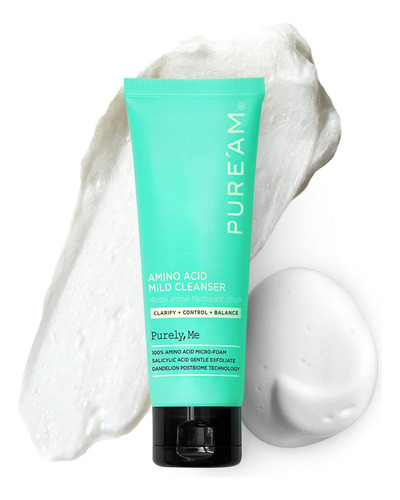 Pure'am - Lavado Facial Suave Con Aminoacidos, Limpiador Fac