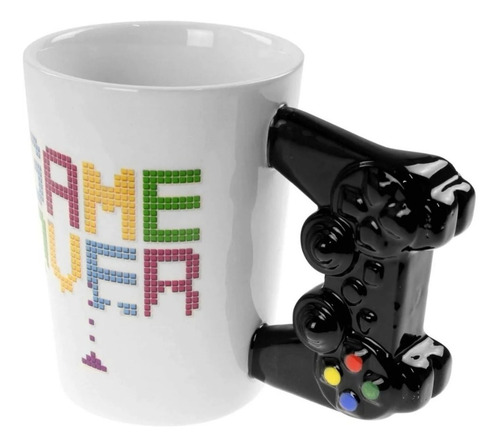 Tazon Playstation Mug Game Over Taza Personalizada Joystick