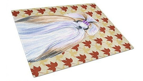 Caroline's Treasures Ss4391lcb Shih Tzu Fall Leaves Portrait