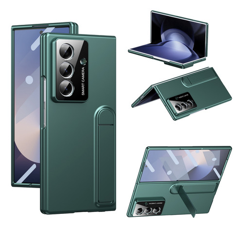 Soporte Bidireccional Plegable Con Funda Protectora De Cristal Hd Para Samsung Z Fold 7 6 5