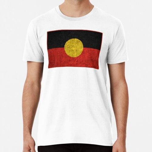 Remera Bandera Aborigen Angustiada Algodon Premium 