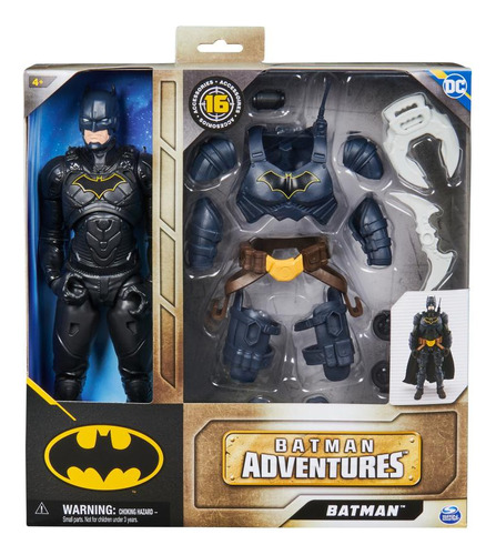 Figura Batman Aventuras Spin Master Con Accesorios 30cm