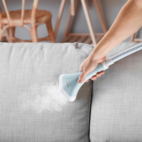 Passadeira De Roupa A Vapor Vertical Elgin Steamer 110v Branco E Azul