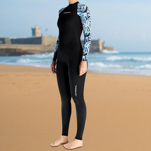 Traje De Neopreno Para Mujer, Traje De Buceo, Traje Xs Negro