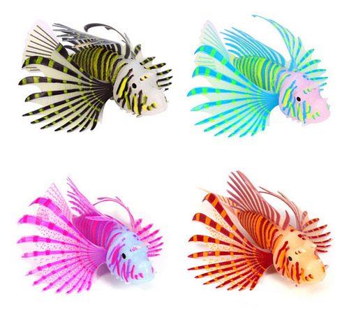 Adorno De Pez León Brillante Para Acuario, Diseño De Pez Art