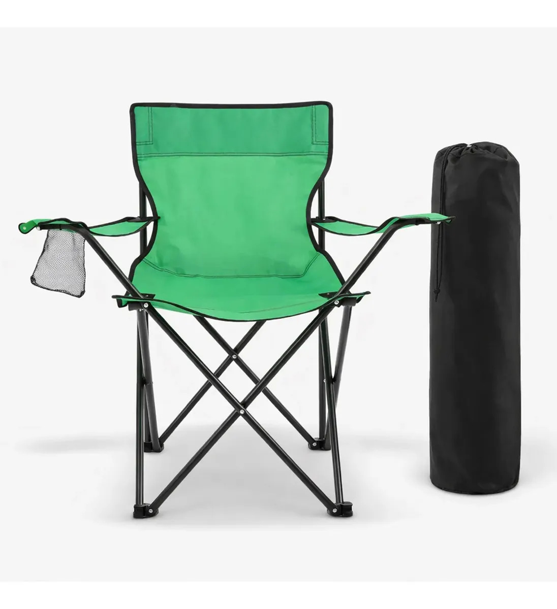 Silla Plegable Portatil De Playa Alberca Camping Pesca 1 Pz Verde