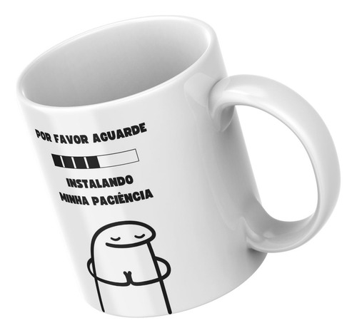 Caneca Xícara De Porcelana Personalizada Meme Flork Presente
