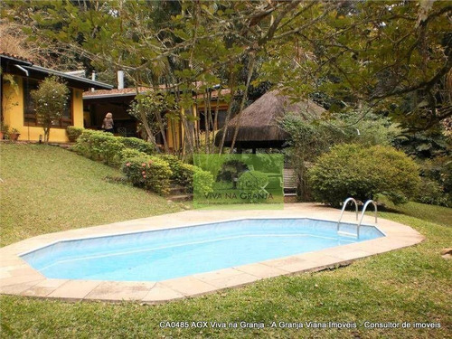 Imagem 13 de 30 de Projeto Aconchegante Que Une A Natureza E O Conforto, Fazendinha, Granja Viana, Ca0485 Agv - Ca0485