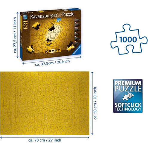 Rompecabezas Ravensburger 631 Piezas Krypt Gold La Plata