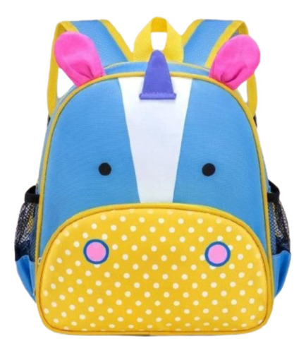 Bolso Preescolar Mochila Infantil De Animales Kindergarden Color Niña