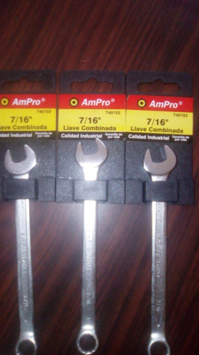 Llave Combinada 7/16 Ampro
