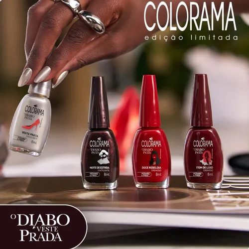 Kit Esmalte Colorama O Diabo Veste Prada Coleção 4 Cores Variadas