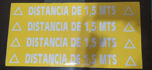 Imagen 2 de 3 de Señalizacion Sanitaria Vinilo Para Piso Precio Por Unidad