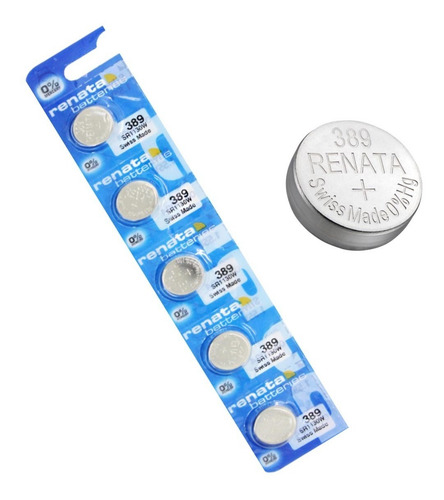 Imagen 1 de 8 de 5 X Pilas Renata 389 Sr1130w Original Suiza Blister Cerrado