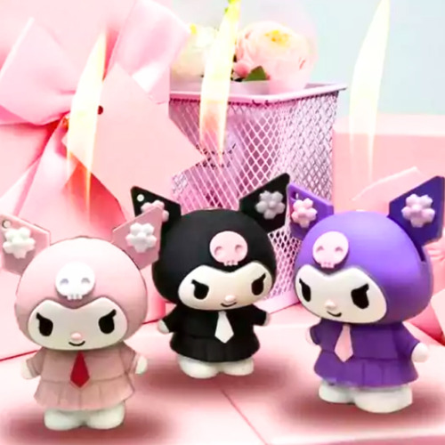 Encendedor Sanrio Kuromi Kitty + Llavero Hermoso Recargable