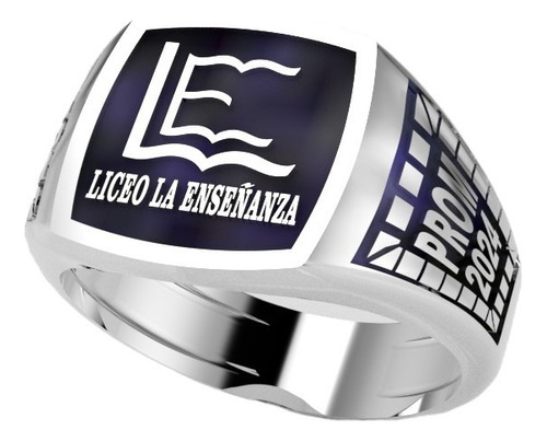 Anillo Prom 2024 Plata 925 Personalizado