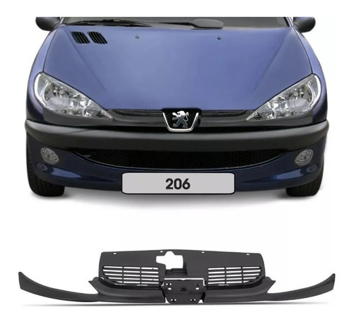 Grade Peugeot 206 C/ Bigode S/ Emblema