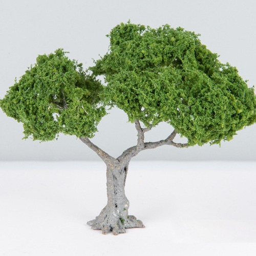 3 Árboles En Miniatura Con Diseño De Árbol De Hoja Ancha