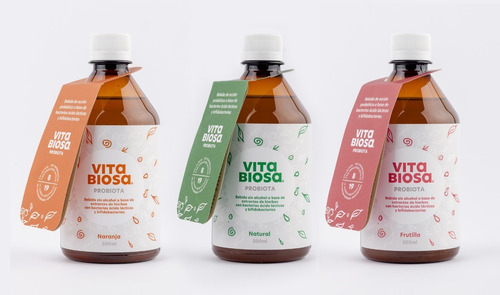 Imagen 2 de 2 de Bebida De Acción Probiótica, Vita Biosa, 500ml