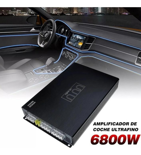 Amplificador De Audio De 6800w 4 Canales Para Auto