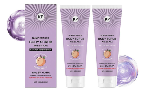 Exfoliante Corporal Con Aroma A Melocotón, 8% De Aha, Nutre