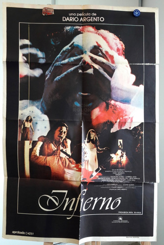 Poster Afiche Cine Inferno Infierno Dario Argento Terror