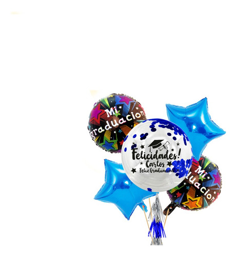 Globos De Graduación Inflado Con Helio 