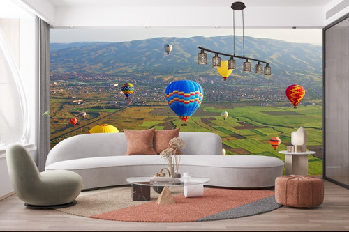 Vinilos Decorativos Para Hogar-living-globos Aerostáticos