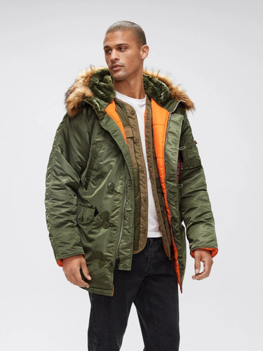 Campera Alpha Industries N3b ( Sage Green )