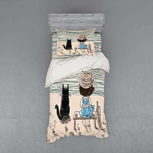 Fundas Para Edredones - Ambesonne Animals Duvet Cover Set, L