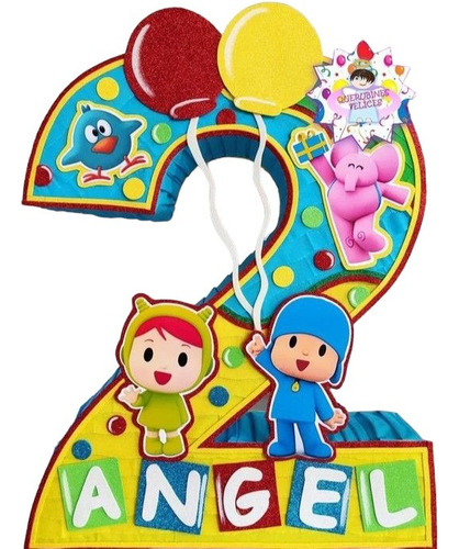 Piñata Pocoyo Y Sus Amigs Personalizada Cumpleaños Modelo 2