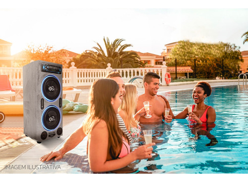 Caixa Som Bob Amplificada Residencial Shutt 520w Player Bt