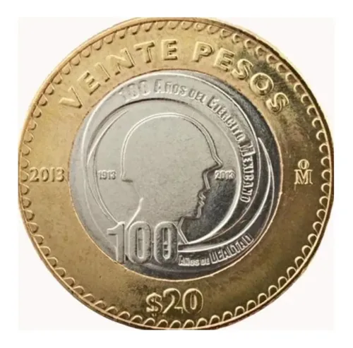 comprar Moneda 20 Pesos Ejército Mexicano 100 Años Circulada