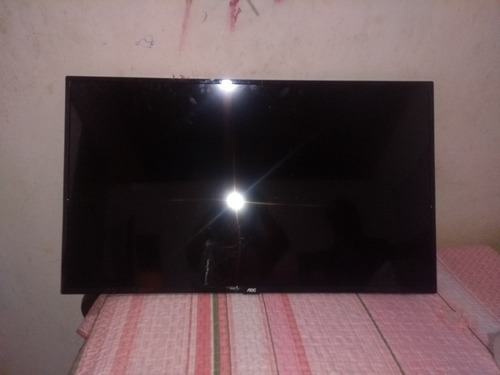 Televisão Aoc 43 Pol Smart 3 Meses De Uso Tela Quebrada