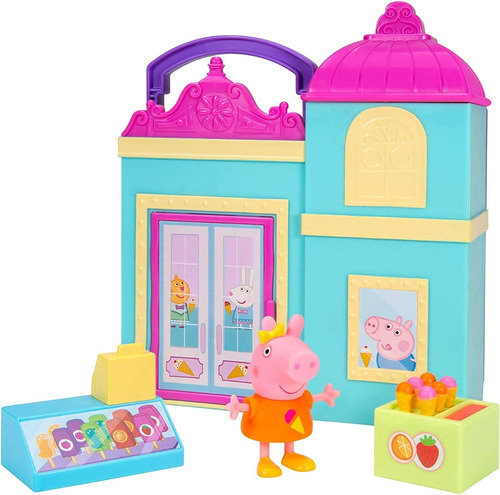 Playset Peppa Pig Original. Heladeria De Peppa. Mpuy