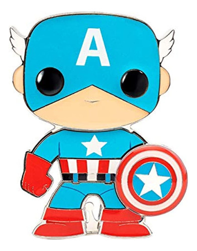 Funko Pop! Pin: Marvel - Capitán América