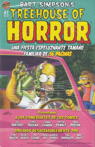 Comic Bart Simpson's Treehouse Of Horror # 2 Nuevo