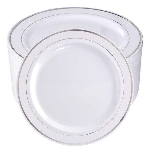 Bucla - Platos De Plstico Para Ensalada/postre, 7.7in, Color