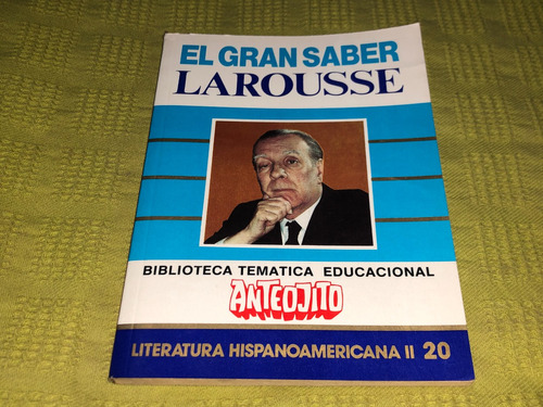 El Gran Saber Larousse Literatura Ii Tomo 20 - Anteojito