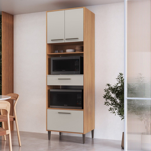 Paneleiro Torre Quente Para Forno E Micro-ondas 3 Portas Wt