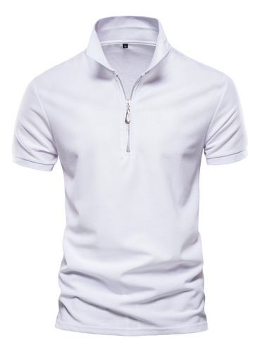 Polo Para Hombre, Manga Corta, Solapa, Informal, Color Ym