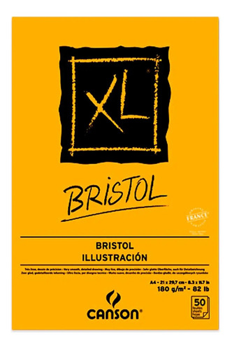 12 Block Canson Xl Bristol A3 Ilustracion 180g Grafito Tinta