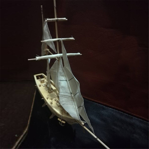 Kit De Barco De Vela De Madera, 7 Piezas De Bronce, Modelo D
