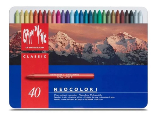 Crayones Carandache Neocolor I X 40 Colores 