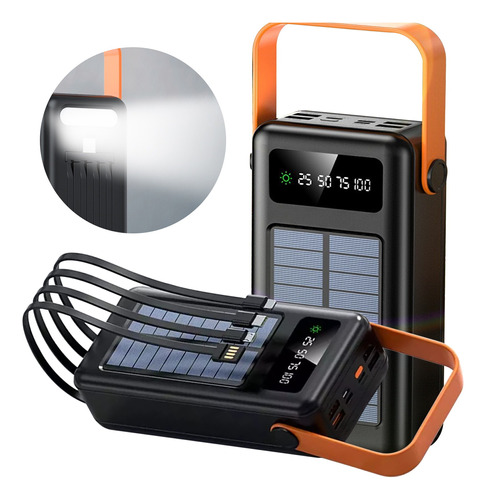 Cargador Solar Powerbank 60000mah Banco De Energía Solar